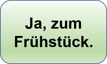 Ja, zum Frühstück.